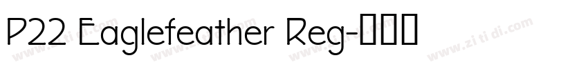 P22 Eaglefeather Reg字体转换